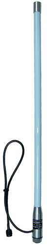 Omni-directional WiFi/wireless data collinear, 2.4-2.5 GHz, 10W, TNC male, 500mm RG58LL, 5.14 dBi - 550mm