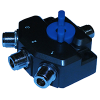 3-way N-female terminated manual coaxial switch DC-1500 MHz