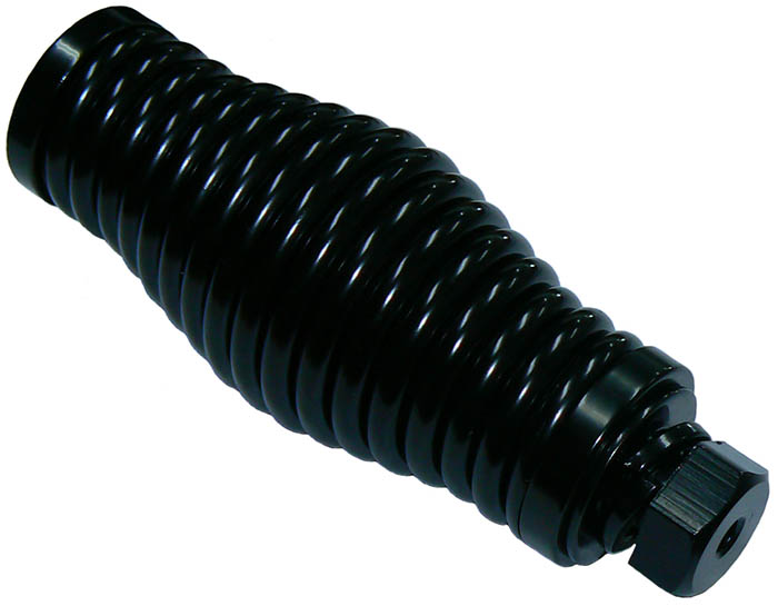 Medium-duty barrel spring, black stainless steel, 100mm x 45mm diameter ...