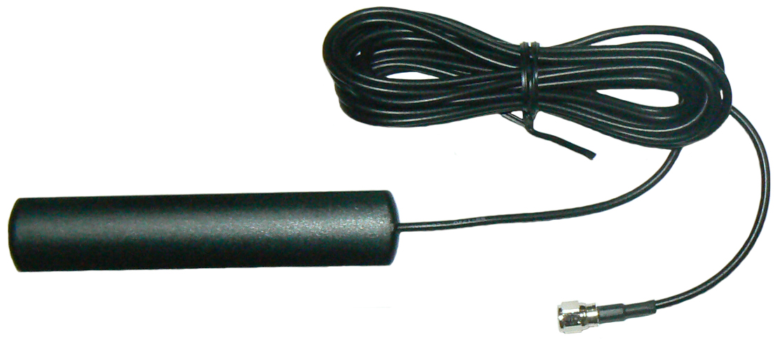 On-glass dualband 4G mobile phone antenna, 825-960 & 1710-2190 MHz, 3m cable, SMA to FME adaptor, 5W, 2.1 dBi - 115mm