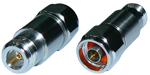 DC Block, N-type female to N-type male, 10MHz-6GHz, 50 Ohm, 0.45dB insertion loss - 52mm