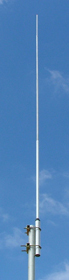 VHF 5-section halfwave telescopic collinear, aluminium, 53 MHz, 50W, N-type female, 2.1 dBi - 3.55m