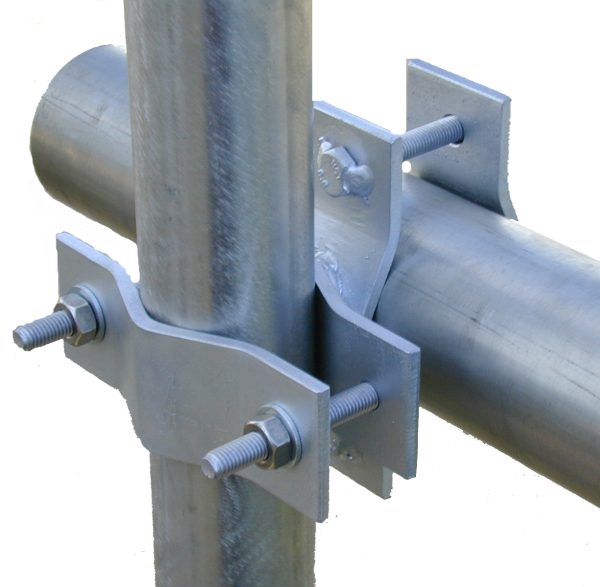 Right angle heavy-duty clamp, 316 stainless steel - boom 40-75mm & mast 40-75mm dia.