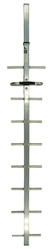9 element square boom 4G cellular Yagi antenna, aluminium, 825-890 MHz, 50W, N-type female, 250mm cable, 11.5 dBd - 970mm