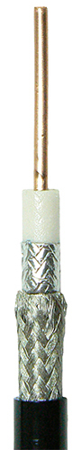 RU400 low loss, foam PE dielectric, solid copper conductor coaxial cable, DC-5.8 GHz, 50 Ohms - 100m roll