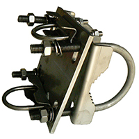 Y2300SS-XL 304 stainless steel heavy-duty right-angle antenna mount clamp 60-90mm capability