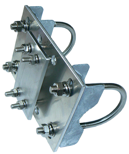 Right-angle 12.7mm square Yagi clamp kit, aluminium,  suits Y1215 / Y1615 - 30-50mm mount pole capability