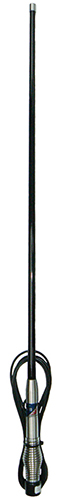 UHF CB Radio detachable antenna, black, 477 MHz, 100W, UHF male PL259, 5m cable, 6.6 dBi - 1.1m