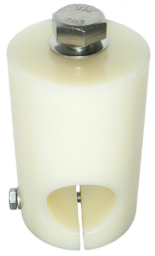 Marine side or wall mount, white suits 32mm mount tube, B20G or B20G-N - requires 16mm mount hole