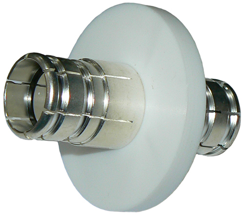 3-1/8" EIA joining bullet, DC-5 GHz, 50 Ohms - silver plated conductor & PTFE insulator support