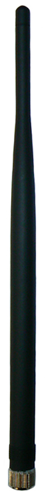 Omni-directional 2.4 GHz portable whip, 2.4-2.5 GHz, RPSMA male, 5W, 5 dBi - 250mm