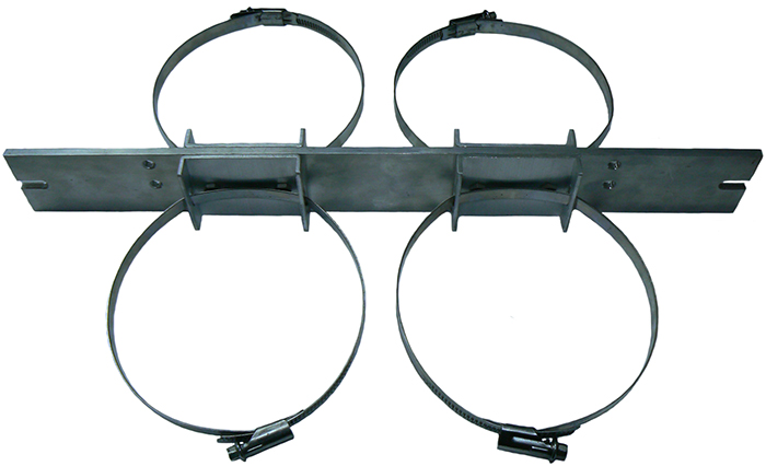 19" rack bracket assembly for ZCG UHF cavity filters.1-4 mounting - 140-160mm O/D