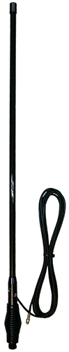All-black 4G LTE and 4G super gain collinear, 718-788 MHz & 820-890 MHz, 50W, FME female, 5m cable, 5.1 dBi - 1.1m