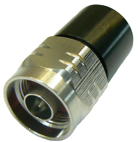 2 Watt N-type male terminated dummy load, DC-6 GHz, 50 Ohms, round heatsink - 36mm x 15mm dia.