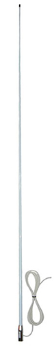 Marine VHF deck mount collinear, white, 156-162 MHz, 50W, UHF male PL259, 4.5m cable, 2.1 dBi - 2.1m