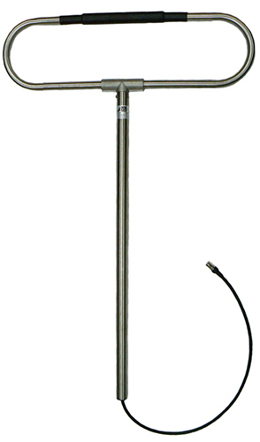 Broadband VHF high band sidemount dipole, 304 stainless steel, 136-174 MHz, 250W, N-type female, 1.0m cable, 0 dBd - 785mm