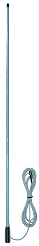 White marine A.I.S. collinear, 161.975-162.025 MHz, 5m white RG58A/U, N-type female, 50W, 2.1 dBi - 1.4m
