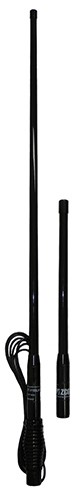 UHF CB Radio detachable antenna, black, 477 MHz, 5m cable, UHF male PL259, 100W, 6.6 dBi - dual radome antenna