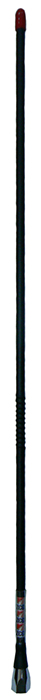 Heavy-duty UHF phased coil whip, 450-470 MHz, 5/16"-21 brass thread, 50W, 6.2dBi - 630mm