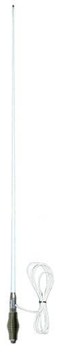 Omnidirectional land VHF collinear with HD barrel spring, white, 156-162 MHz, 50W, BNC male, 4.5m cable, 5.1 dBi - 2.5m