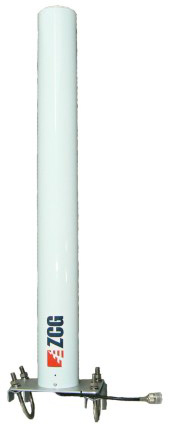 High gain WiFi/wireless data radome enclosed 18 element Yagi antenna, 2.4-2.5 GHz, 25W, N-type female, 17.8 dBi - 700mm