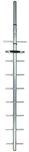 UHF/ISM 9 element round boom Yagi, aluminium, 870-930 MHz, 50W, N-type female, 200mm cable, 11.5 dBd - 970mm