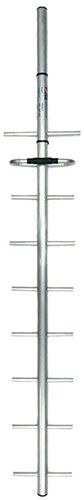 9 element round boom 4G cellular Yagi antenna, aluminium, 825-890 MHz, 50W, N-type female, 200mm cable, 11.5 dBd - 970mm