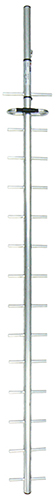 High gain 15 element round boom 890-960 MHz Yagi antenna, aluminium, 50W, N-type female, 200mm cable, 14 dBd - 1.65m