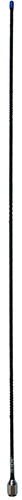 UHF CB radio heavy-duty whip, black, 477 MHz, 20W, 5/16"-26 brass female thread, 6.6 dBi - 1.255m