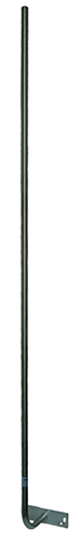 Fascia or Wall 'hockey stick' extension mount bracket, 316 stainless steel - 1.8m x 25mm diameter