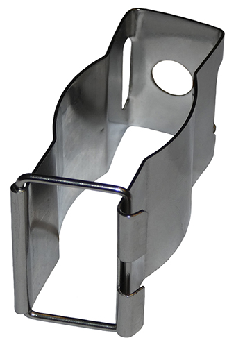 Pack 10, 304 stainless steel clip cable hanger for 7/8" foam dielectric or radiating coaxial cable