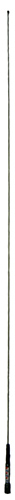 Ground dependent 27 MHz CB radio base loaded whip, type 17-7PH stainless steel, 50W, 5/16"-26 brass thread, 2.1 dBi - 1.2m