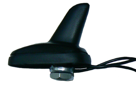 Multiband 4G LTE, 4G, GPS & WiFi low profile 'shark-fin' antenna, 10W, 3 x 5m RG174, 3.5 dBi - 41.5mm
